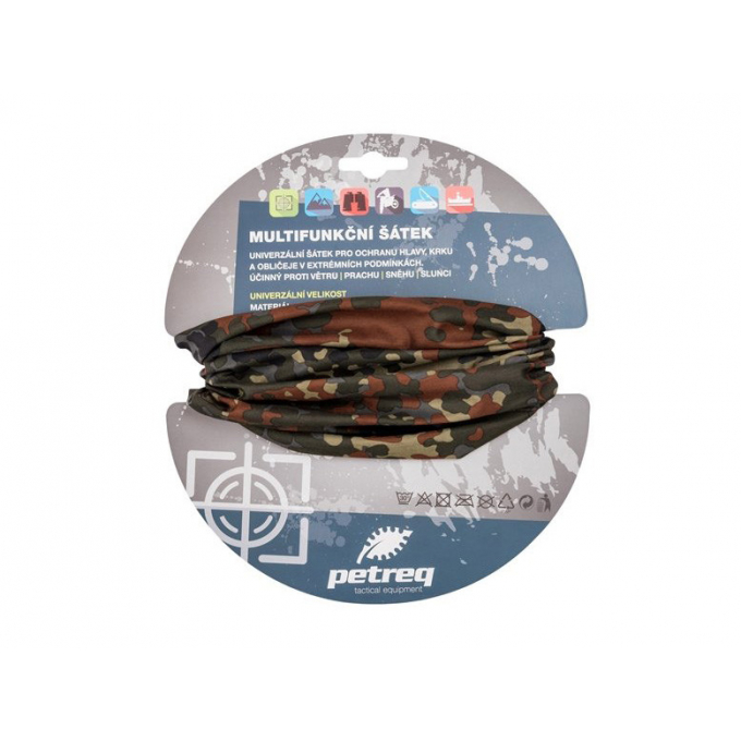 Scarf multifunctional Petreq - BW flecktarn