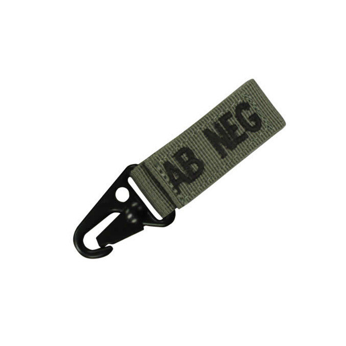 Keychain with blood group OLIVE - B NEG