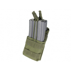 Sumka MOLLE na zásobníky 2xM16 otevřená ZELENÁ