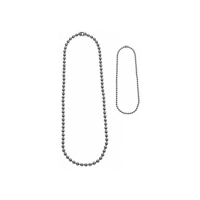 Chains for dog tags set SILVER original USA