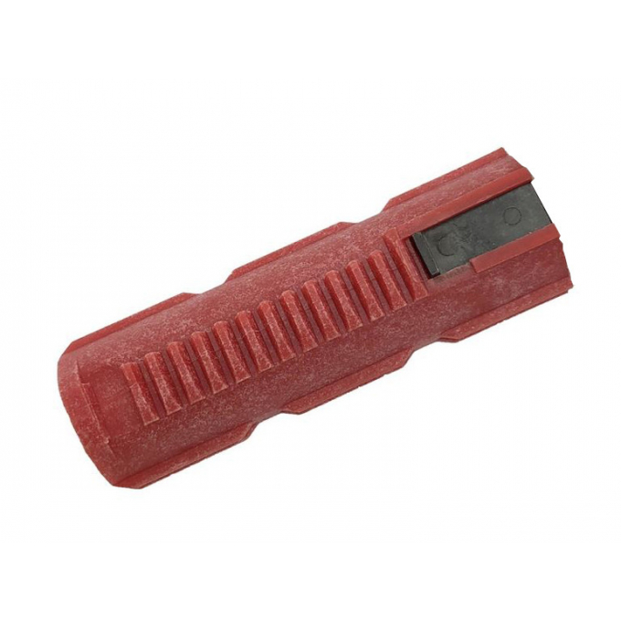 Reinforced 1 metal teeth piston