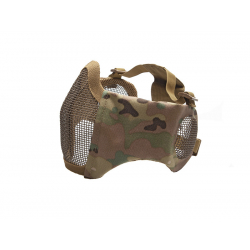 STRIKE Síťovaná ochranná maska s chráničem tváří a uší, multicam