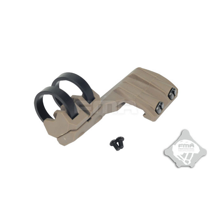 Boční levá montáž svítilny na RIS průměr 20-25mm - písková