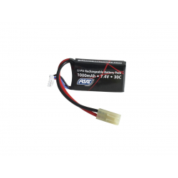 7,4V Battery, 1000 mAh, 30C, LI-PO