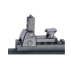 Detachable front and rear flip-up sight