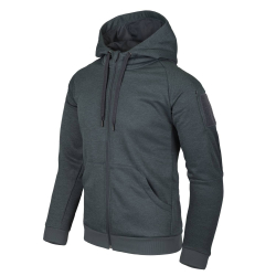 Mikina URBAN TACTICAL HOODIE - Melange černá / šedá