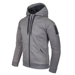 URBAN TACTICAL HOODIE (FullZip)® - Melange Grey