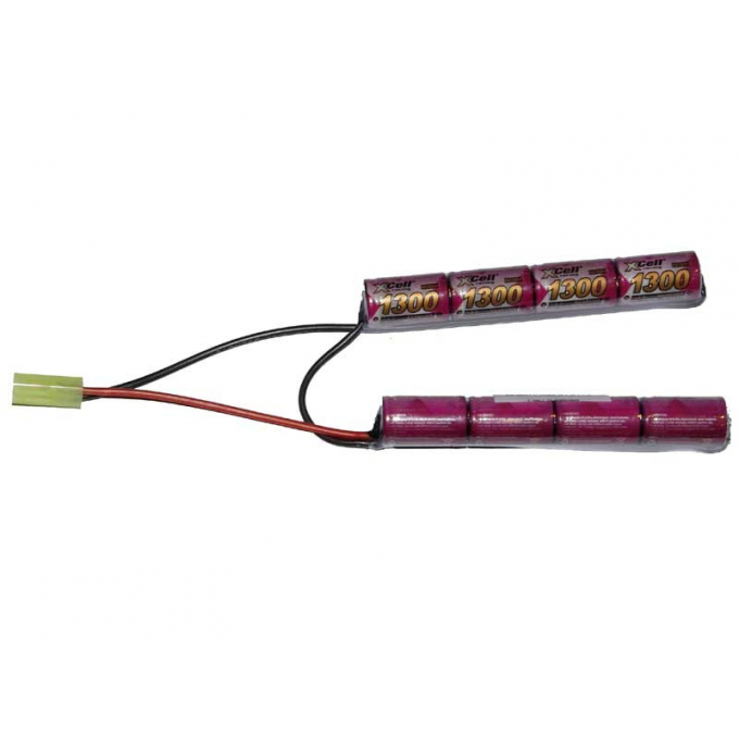 Baterie XCell 9,6V / 1300mAh dvojdílná - Mini typ