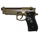 Beretta M9 A1 WE logo, TAN, fullmetal, blowback. CO2