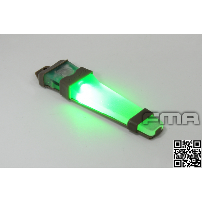 Světlo taktické poziční E-LITE pískové - zelené