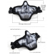 V1 Double-band Scouts Mask - black