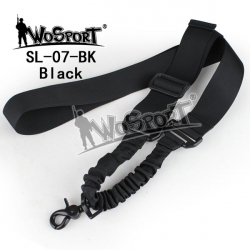 Tactical 1-point bungee sling, black - 1 carbine