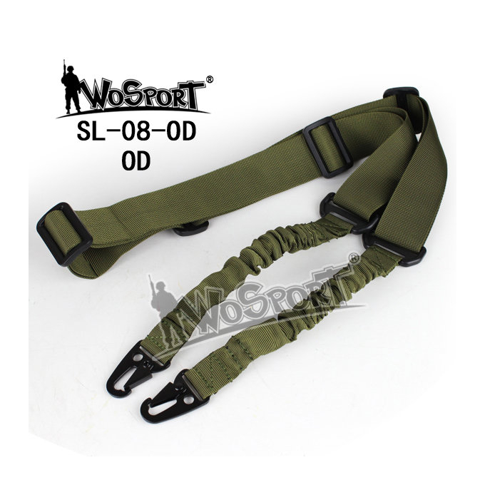 Taktický 1-bodový popruh bungee, olivová