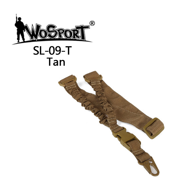 Taktický 1-bodový popruh bungee, pískový