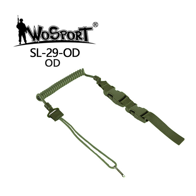 Pistol Lanyard elastic string SL29, black