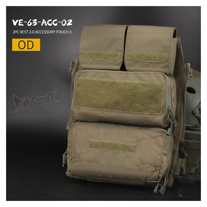 Batoh/panel typ 2 pro JPC vestu 2.0 - černý