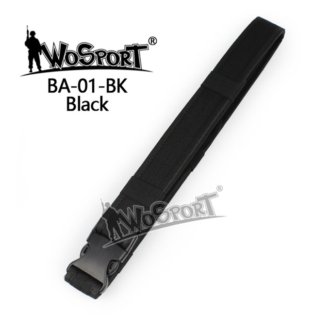 BA01 ordinary Buckle Belt, BLACK