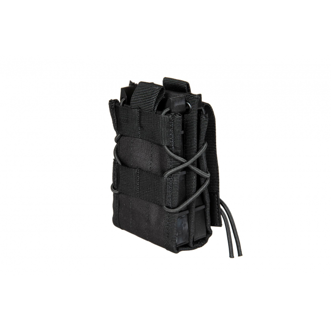 Double shingle-type magazine pouch - Black