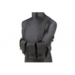 Chest Rig type tactical vest - Black Chest Rig type tactical vest - Black