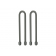 GEAR TIE® REUSABLE RUBBER TWIST TIE™ (2pcs), Charcoal - length 6"