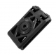 Belt clip attachment for polymer holster - BLACK
