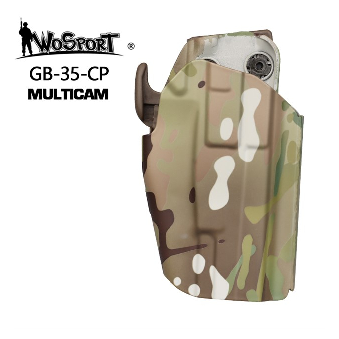Opaskové plastové pouzdro GB34 - holster pro GLOCK/M&P 9/MP9 a CZ P-07/09/10, Multicam Black