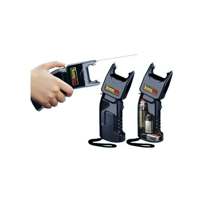 Paralyzér SCORPY MAX s pepřovým sprejem ČERNÝ