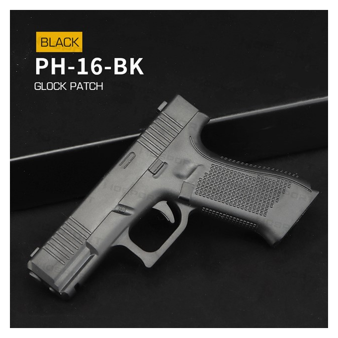 Wosport Series PVC 3D Patch For Clock - Black