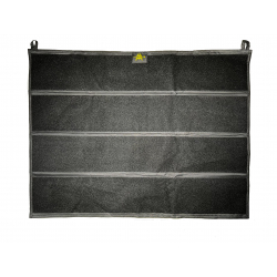 Patch panel for patches with Velcro 70x90cm - black