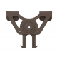 Molle mount attachment for polymer holster - BLACK