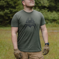 T-Shirt ANAREUS Spider logo - BLUE