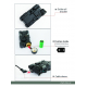 FMA LAB PEQ-NGAL LED White light with IR Lenses + Red and IR laser - BK