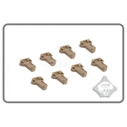 Zvětšená táhla gumiček sumek - 8kusů - písková