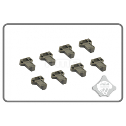 Zvětšená táhla gumiček sumek - 8kusů - zelená