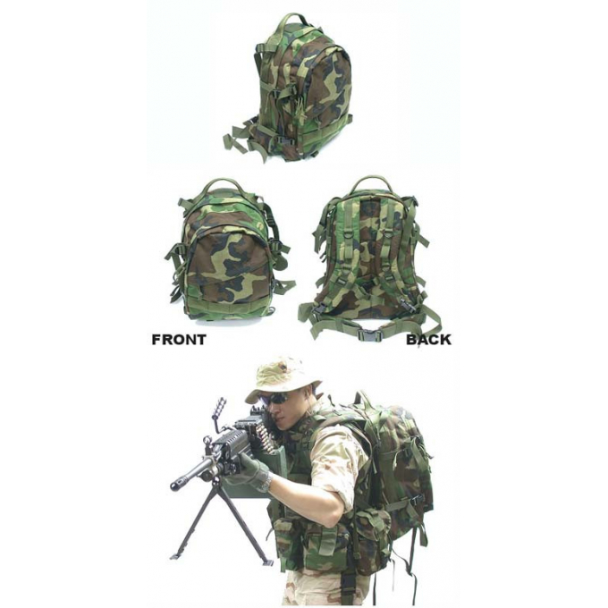 3-Day Assault Pack - Woodland Camouflage