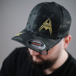 FLEXFIT Cap ANAREUS Spider logo yellow - Multicam BLACK®