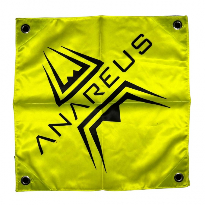 ANAREUS dead rag with velcro - yellow