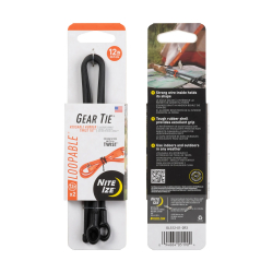GEAR TIE® LOOPABLE™ TWIST TIE, black - length 12"