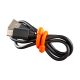 GEAR TIE® REUSABLE RUBBER TWIST TIE™ (2pcs), Orange - length 12"