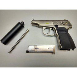 Makarov, NIKL, blowback - tlumič s prodlouženou hlavní