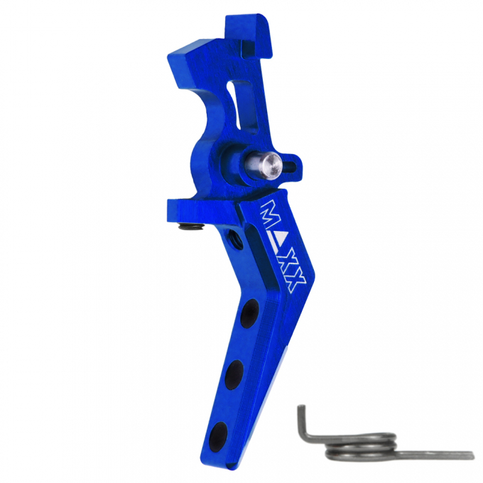 CNC Aluminum Advanced Trigger (Style A) (Blue) for M16 AEG Series