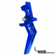 CNC Aluminum Advanced Trigger (Style A) (Blue) for M16 AEG Series