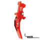 CNC Aluminum Advanced Trigger (Style C) (Red) for M16 AEG Series