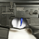 Hliníková CNC SPEED spoušť pro M4/M16 - TYPE E, modrá