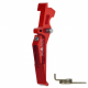 CNC Aluminum Advanced Speed Trigger (Style E) (Red) for M16 AEG Series
