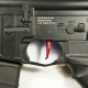 Hliníková CNC SPEED spoušť pro M4/M16 - TYPE E, červená