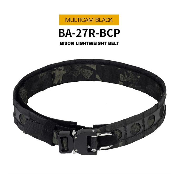 Lehký střelecký opasek BISON s Molle vazbou - MC Black