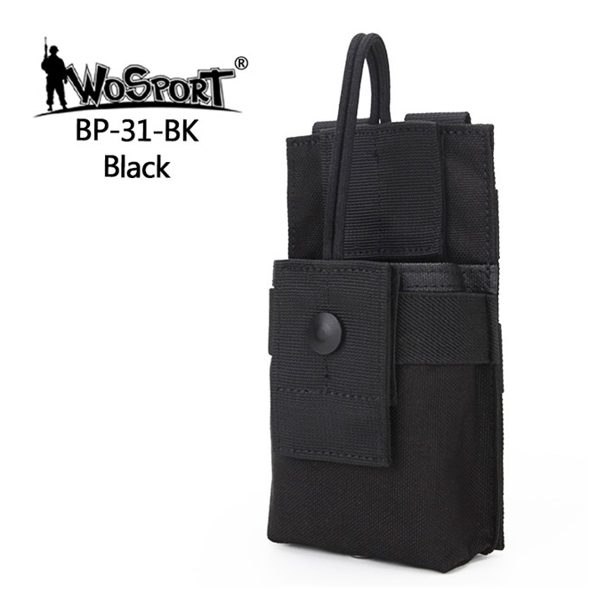 MOLLE Small Radio Pouch - Black