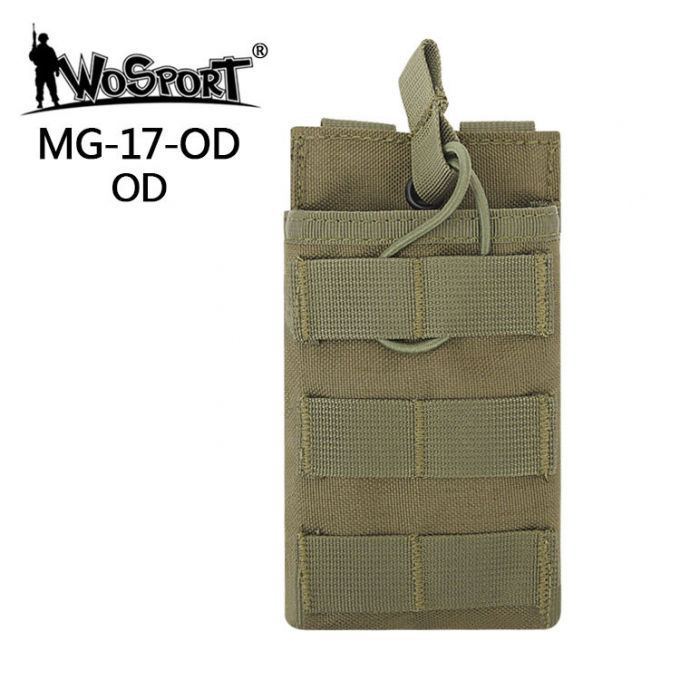 Sumka Single MOLLE na zásobník G36 otevřená - zelená