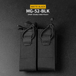 DPMP Molle Double 9mm Magazine Pouch - Black